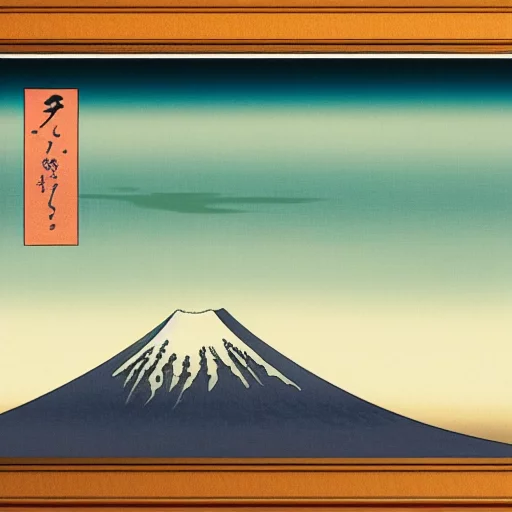 2022-12/57972-410624759-ukiyo-e painting of mt. fuji, insane detail, intricate, highly detailed, carl zeiss 50mm planar f_0.7, dslr photography, smooth,.webp
