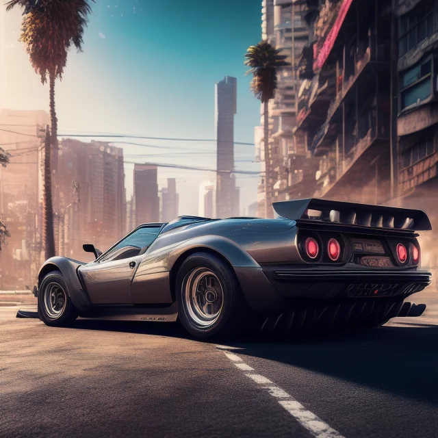2023-01/14466039-car, by Weta Digital, Digital Art, Cinematic, Wide Angle, Lens Distortion, 8K, sRGB, Good, Refreshing, Natural Lighting, AMOLED,.webp