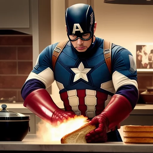 2023-03/2163247401-Captain America trying to make toast in Iron Man Helmet.webp