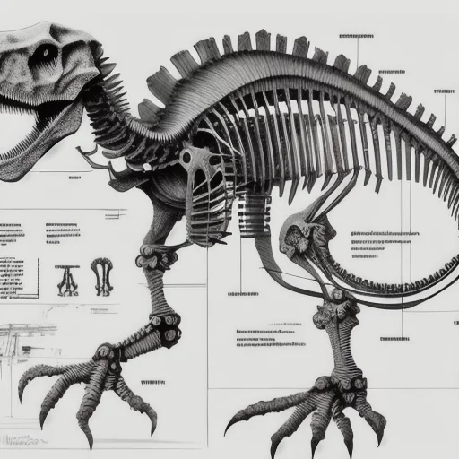 2023-03/7170569583-Simplified technical drawing, Leonardo da Vinci, Mechanical Dinosaur Skeleton, Minimalistic annotations, Hand-drawn illustration.webp