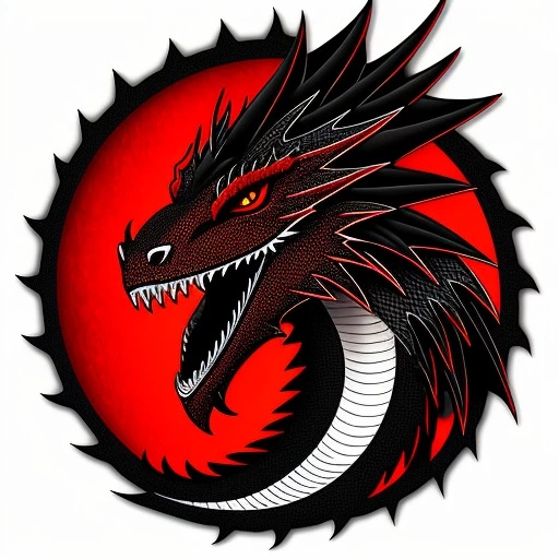 9526201905-tattoo_design,_dragon_face,_red_and_black,_background_white,_style_realistic,.webp