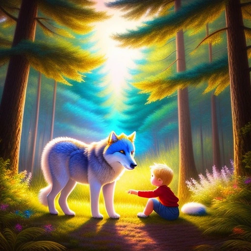 2023-05/3959451713-a_cub_wolf_and_a_young_boy_with_blond_hair_in_a_forest__painting__manga_fantasy_pastel_painting_in_the_style_of___disney_pixa.webp
