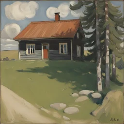 a house by Akseli Gallen-Kallela