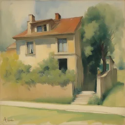 a house by Albert Bloch