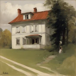 a house by Albert Edelfelt