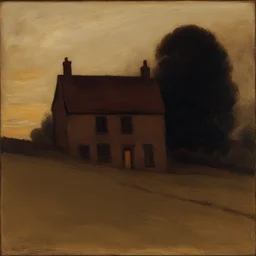 a house by Albert Pinkham Ryder