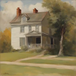 a house by Albert Tucker