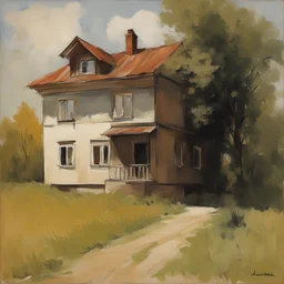 a house by Aleksandr Deyneka