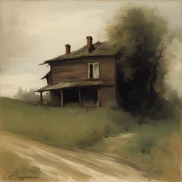 a house by Aleksey Savrasov