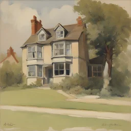 a house by Alfred Heber Hutty