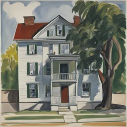 a house by Alice Neel