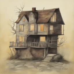 a house by Alice Rahon