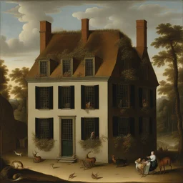 a house by Ambrosius Bosschaert