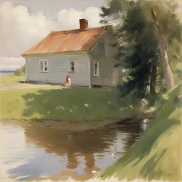 a house by Anders Zorn