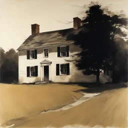 a house by Andrew Wyeth