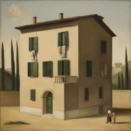 a house by Antonio Donghi