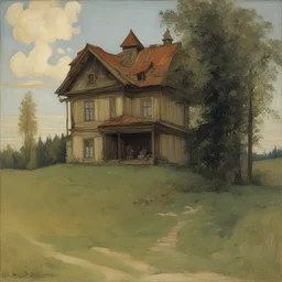 a house by Apollinary Vasnetsov