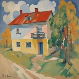 a house by Aristarkh Lentulov