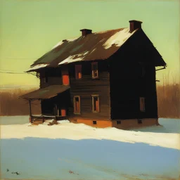 a house by Arkhip Kuindzhi