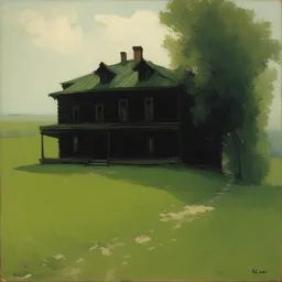 a house by Arkhyp Kuindzhi