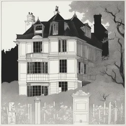 a house by Aubrey Beardsley