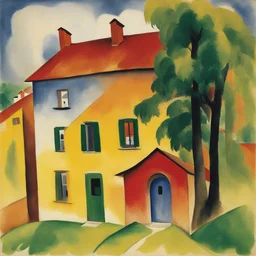 a house by August Macke