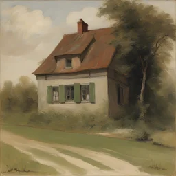 a house by August von Pettenkofen
