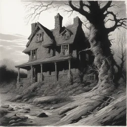a house by Bernie Wrightson