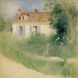 a house by Berthe Morisot
