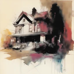 a house by Bill Sienkiewicz