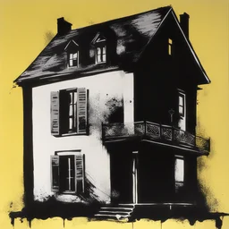 a house by Blek le Rat