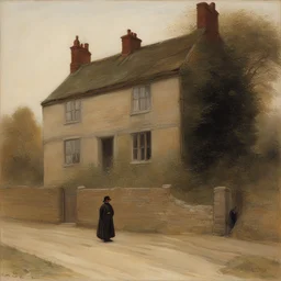 a house by Briton Rivière