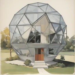 a house by Buckminster Fuller