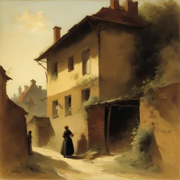 a house by Carl Spitzweg