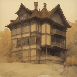 a house by Carlos Schwabe