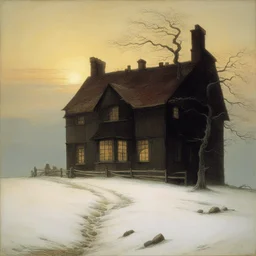 a house by Caspar David Friedrich