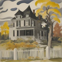 a house by Charles E. Burchfield