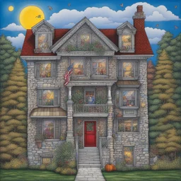 a house by Charles Fazzino