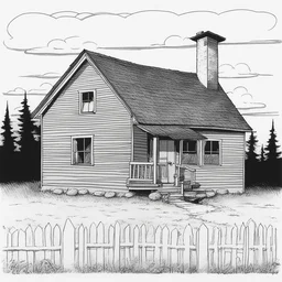 a house by Charles Schulz
