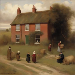 a house by Charles Spencelayh
