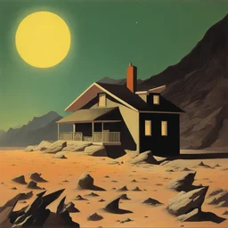 a house by Chesley Bonestell