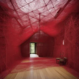 a house by Chiharu Shiota
