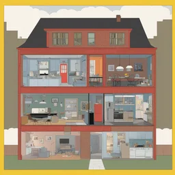 a house by Chris Ware