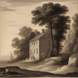 a house by Claude Lorrain