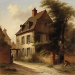 a house by Cornelis Springer