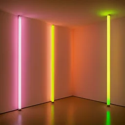 a house by Dan Flavin