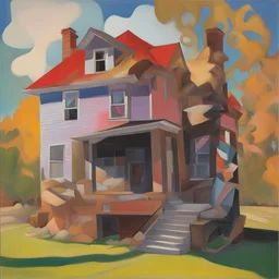 a house by Dana Schutz