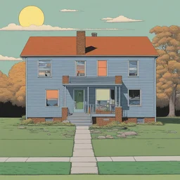 a house by Daniel Clowes
