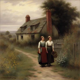 a house by Daniel Ridgway Knight