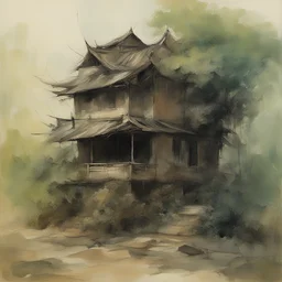 a house by Dao Le Trong